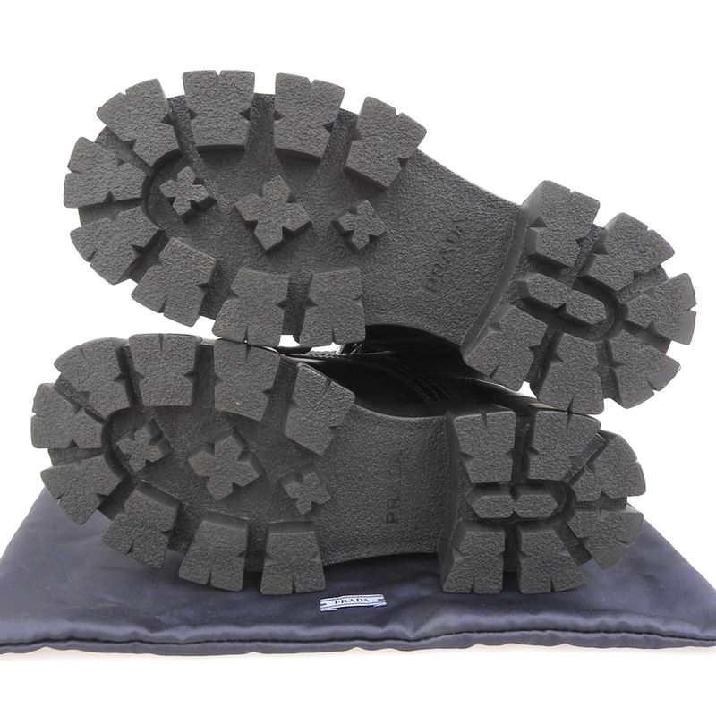 Prada Excellent Condition Leather X Nylon Monolith with Pouch Triangle Logo