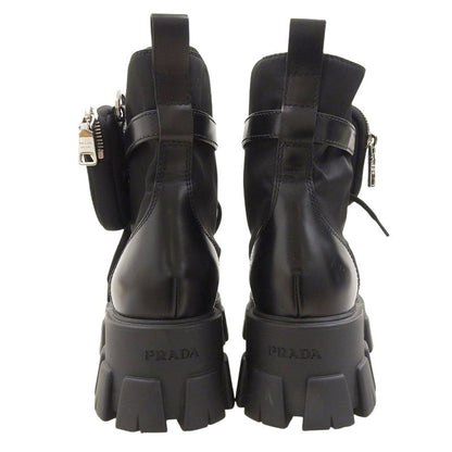 Prada Excellent Condition Leather X Nylon Monolith with Pouch Triangle Logo