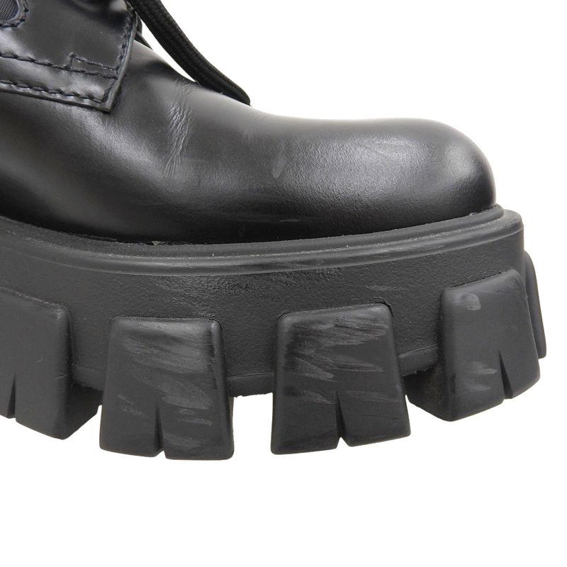 Prada Excellent Condition Leather X Nylon Monolith with Pouch Triangle Logo