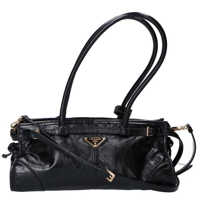 Prada Similar 1ba426 Triangle Logo Soft Calf Leather Bonny Medium