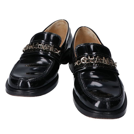 Chanel G37430 Chanel Logo & Chain Patent Loafer 37c