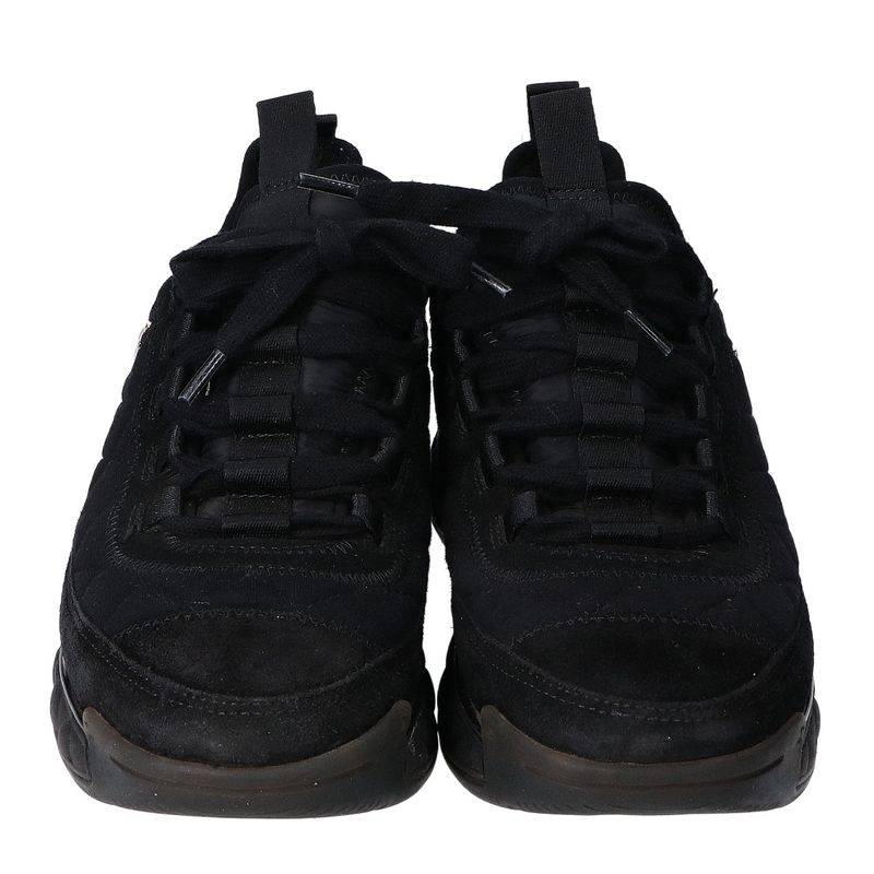 Chanel G38501 Coco Mark Matelasse Quilted Suede Sneakers 36