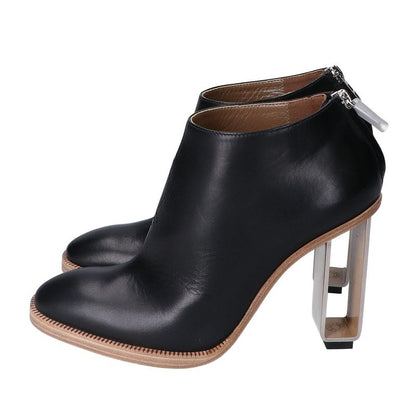 Hermes Unused Perforated Design Metal Heel Ankle Zip Booties 36 1 2