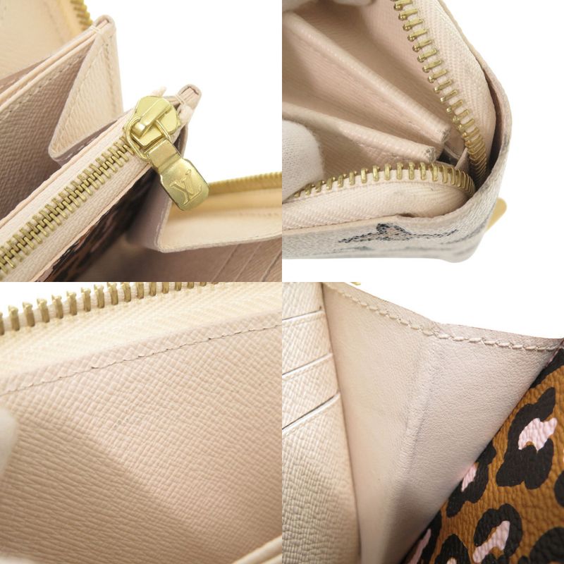 Louis Vuitton Zippy Wallet Monogram Wild at Heart M80676 Ic Clesme Round Zipper