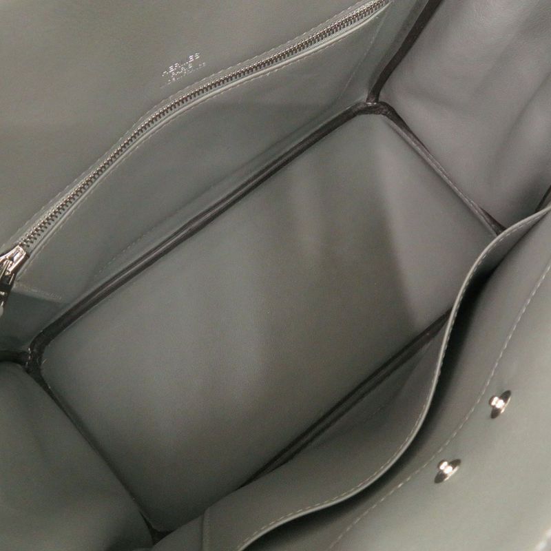 Hermes Shadow Birkin 25 Vorsoft Etang Silver Hardware B Engraved (2023) Handbag