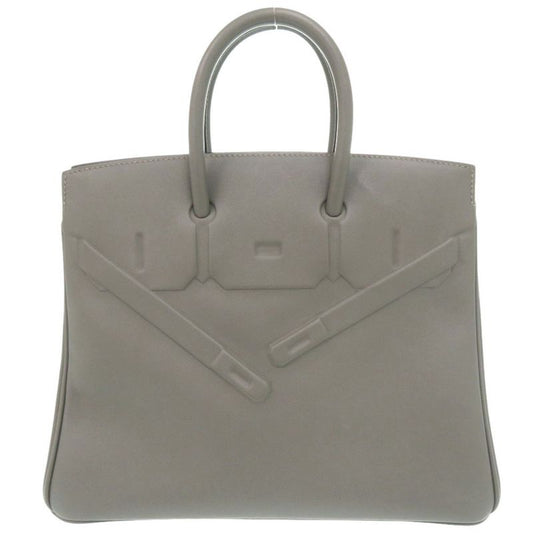 Hermes Shadow Birkin 25 Vorsoft Etang Silver Hardware B Engraved (2023) Handbag