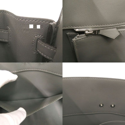 Hermes Shadow Birkin 25 Vorsoft Etang Silver Hardware B Engraved (2023) Handbag