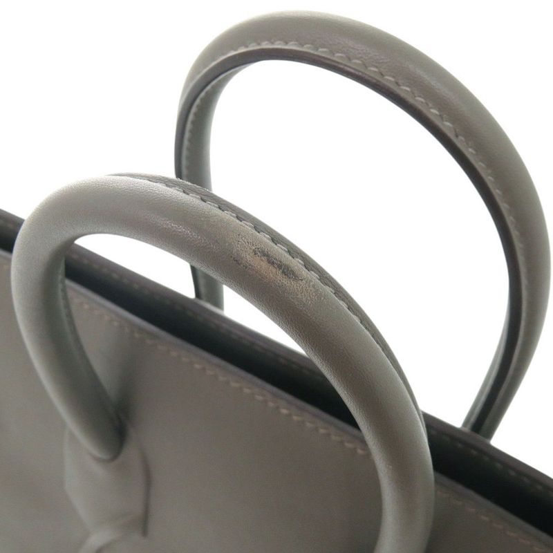 Hermes Shadow Birkin 25 Vorsoft Etang Silver Hardware B Engraved (2023) Handbag