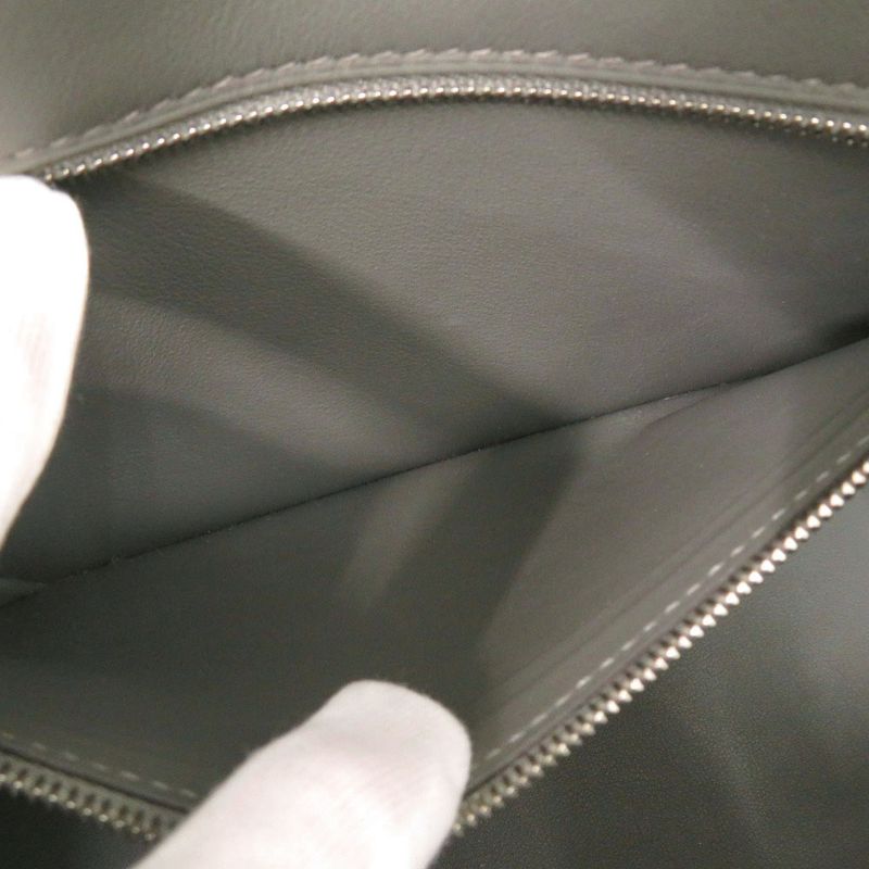 Hermes Shadow Birkin 25 Vorsoft Etang Silver Hardware B Engraved (2023) Handbag