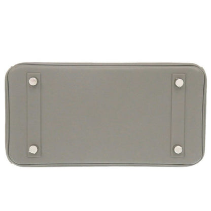 Hermes Shadow Birkin 25 Vorsoft Etang Silver Hardware B Engraved (2023) Handbag