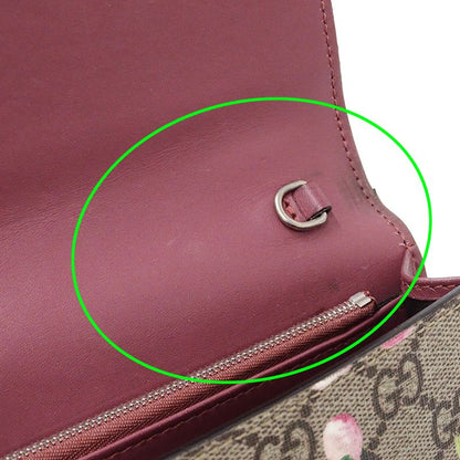 Gucci Wallet Women's Brand Shoulder Wallet Chain Wallet GG Blooms GG Supreme