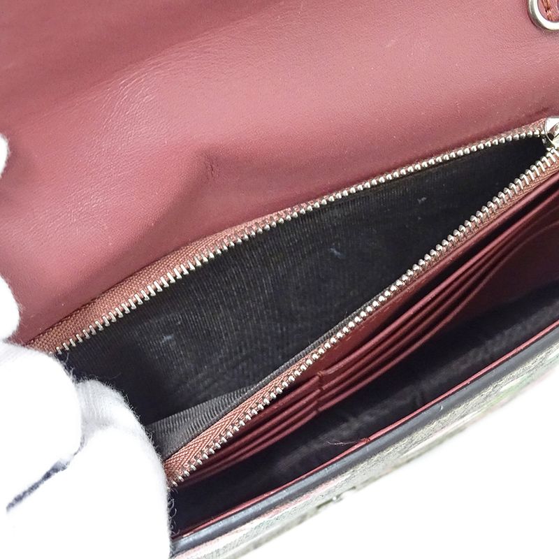 Gucci Wallet Women's Brand Shoulder Wallet Chain Wallet GG Blooms GG Supreme