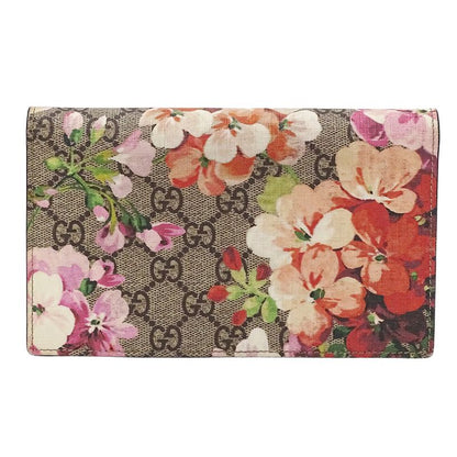 Gucci Wallet Women's Brand Shoulder Wallet Chain Wallet GG Blooms GG Supreme