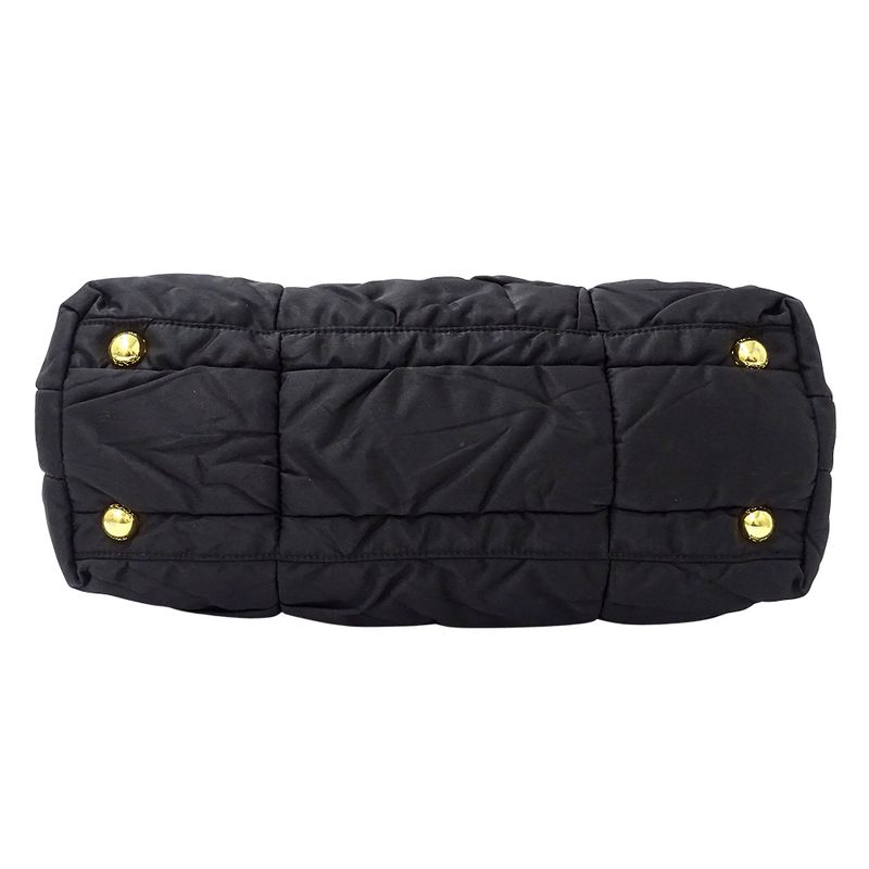 Prada Bag Women's Brand Tote Handbag Shoulder Bag 2way Crispy Nylon Black