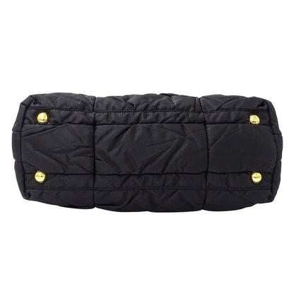 Prada Bag Women's Brand Tote Handbag Shoulder Bag 2way Crispy Nylon Black