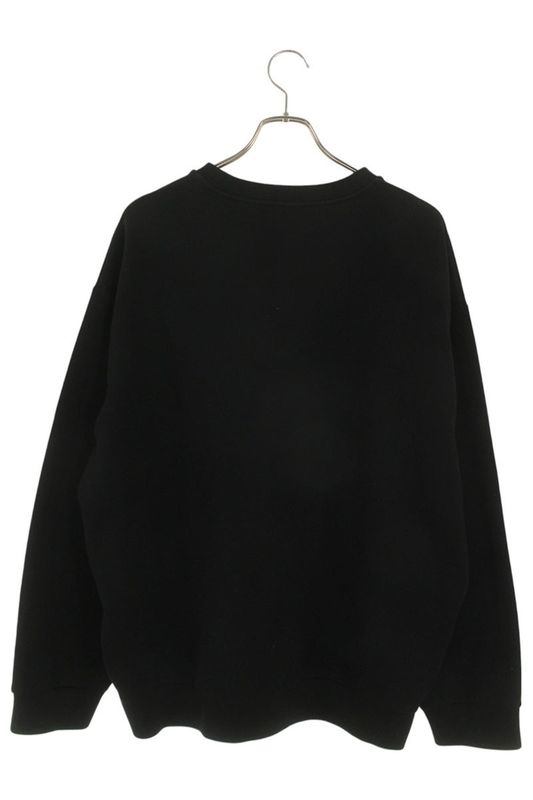 Prada Ujl30a Logo Plate Material Cut Replacement Crewneck Sweatshirt Men's L