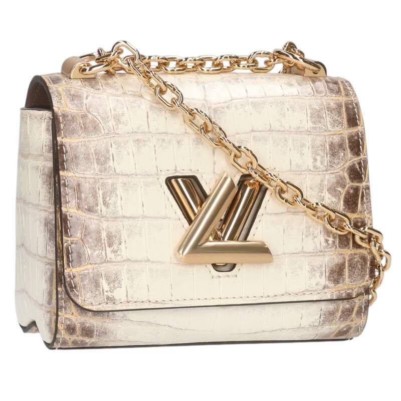 Louis Vuitton N98810 Sahara Twist PM Niloticus Leather Chain Shoulder Bag Men's