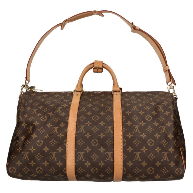 Louis Vuitton M41426 Keepall Bandoliere 50 Monogram Leather Boston Bag Men 50