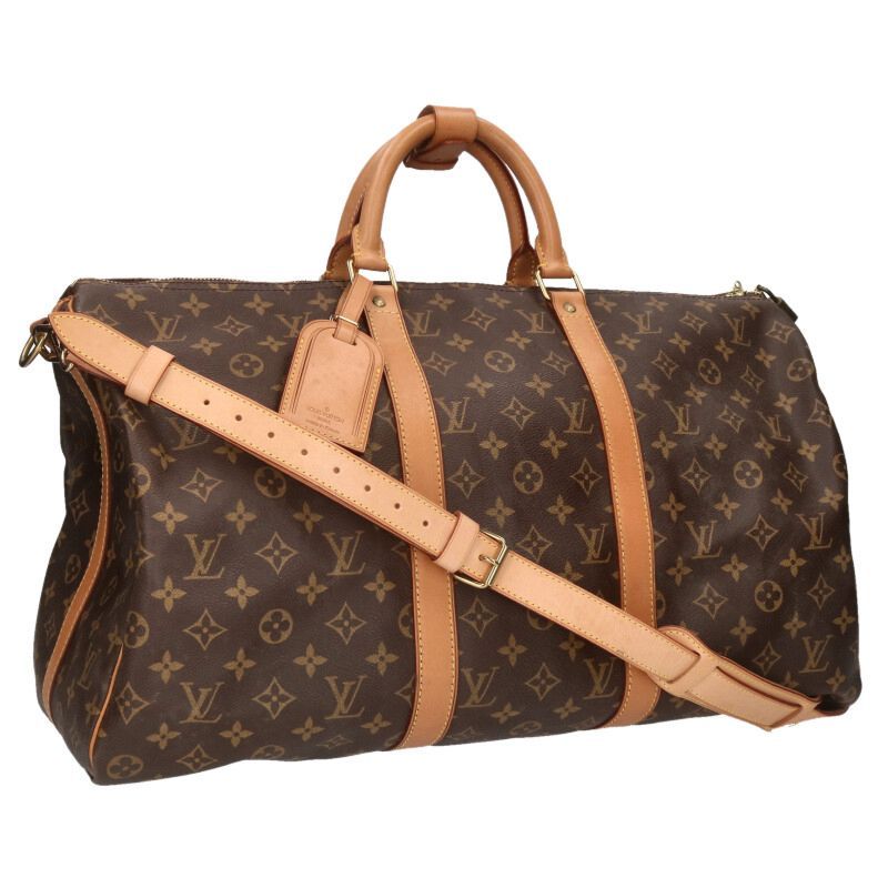 Louis Vuitton M41426 Keepall Bandoliere 50 Monogram Leather Boston Bag Men 50
