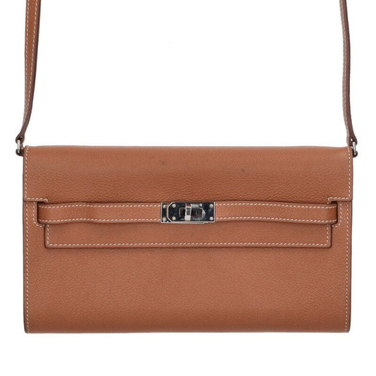 Hermes Kelly Togo W Engraved Svhardware Epson Leather Long Wallet Men's