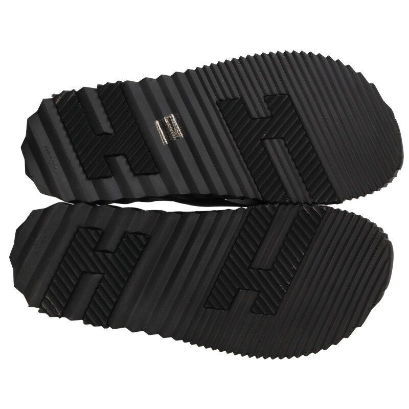 Hermes Infra 241919zh Leather Slide Sandals Men's 42