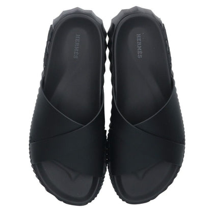 Hermes Infra 241919zh Leather Slide Sandals Men's 42