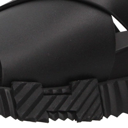 Hermes Infra 241919zh Leather Slide Sandals Men's 42