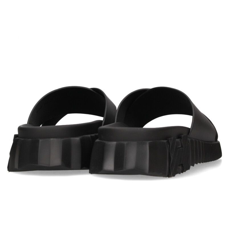 Hermes Infra 241919zh Leather Slide Sandals Men's 42