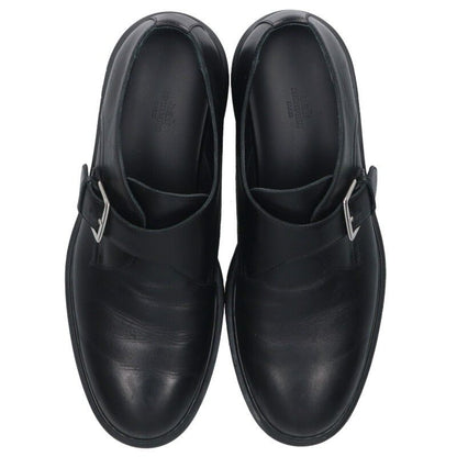 Hermes Br232935zh Monk Strap Leather Shoes Men's 42