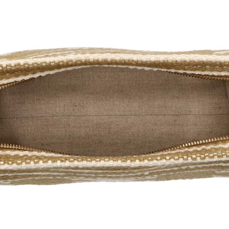 Celine Tice Pouch Triomphe Stripe Clutch Bag Women