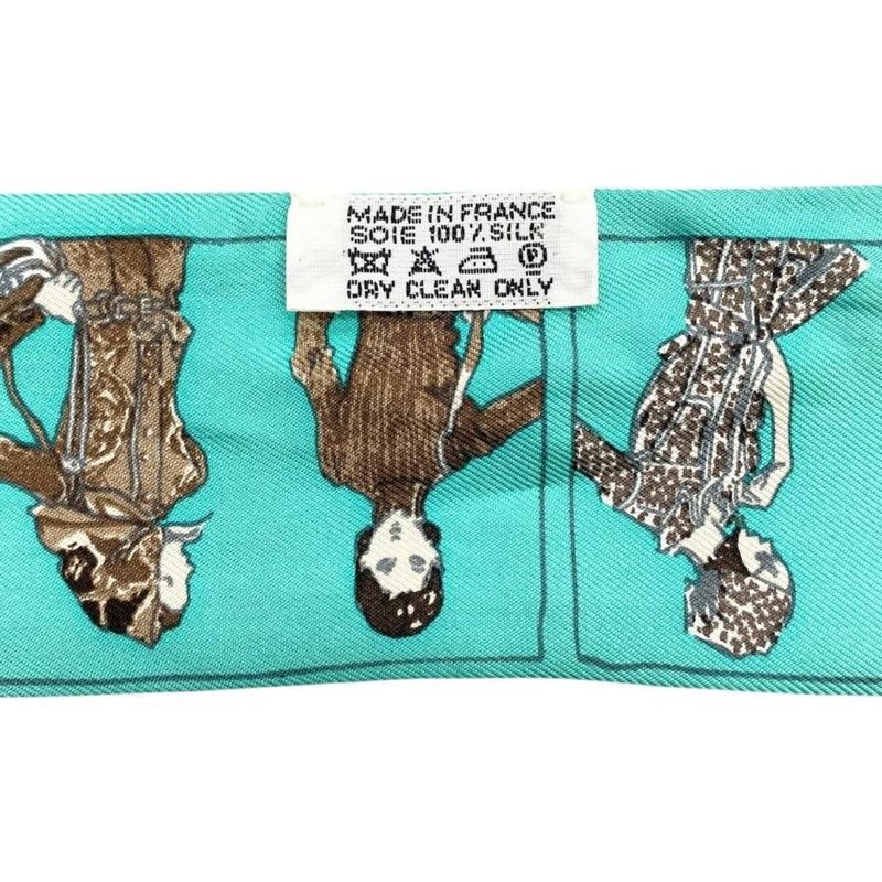 Hermes Silk Scarf Twilley a Man Wearing Hermes a Noblewoman H Logo Green White