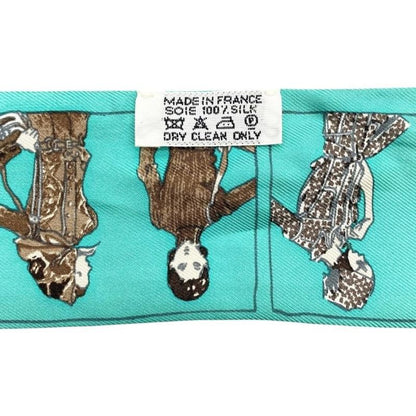 Hermes Silk Scarf Twilley a Man Wearing Hermes a Noblewoman H Logo Green White