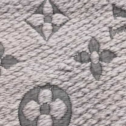 Louis Vuitton Scarf Echarpe Logomania M74742 Monogram Wool Silk Gripe Lou Grey