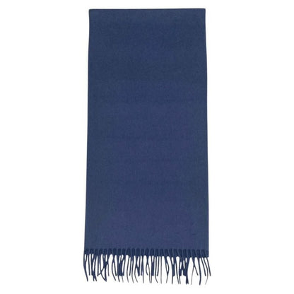 Louis Vuitton Scarf Echarpe Jeram 400788 Cashmere LV Logo Navy Blue Louis