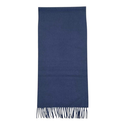 Louis Vuitton Scarf Echarpe Jeram 400788 Cashmere LV Logo Navy Blue Louis