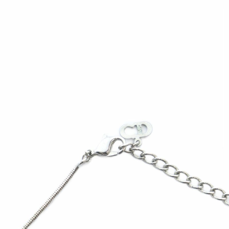 Dior Necklace Accessories Pendant CD Logo Snake Chain Silver Color - Gy19 Mq