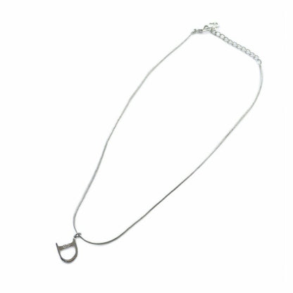Dior Necklace Accessories Pendant CD Logo Snake Chain Silver Color - Gy19 Mq