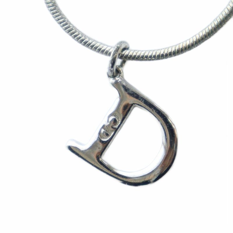 Dior Necklace Accessories Pendant CD Logo Snake Chain Silver Color - Gy19 Mq
