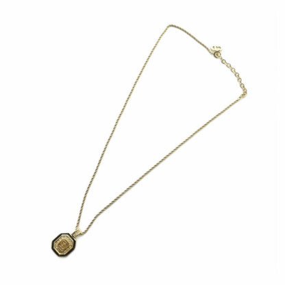 Christian Dior Necklace Accessories Pendant Logo Rhinestone Gold Color - Gy18