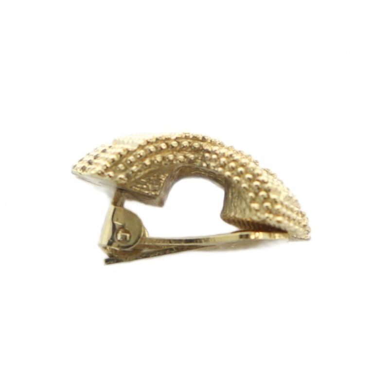 Christian Dior Earring One Ear Only Accessory Clip on Logo Gold Color - Gy18 Mq