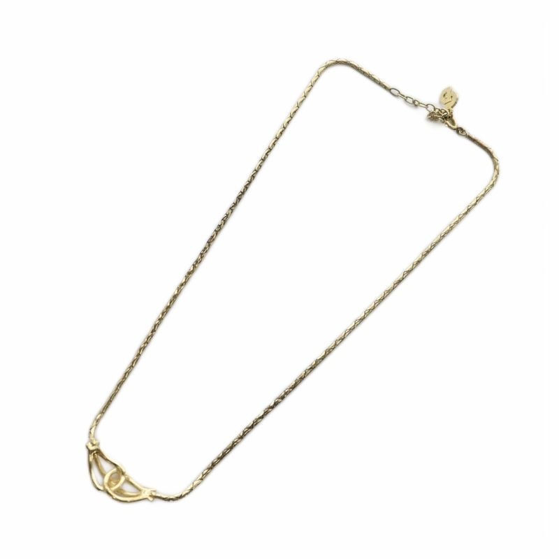 Christian Dior Necklace Accessories Pendant Logo Gold Color - Gy11 Mq - OH