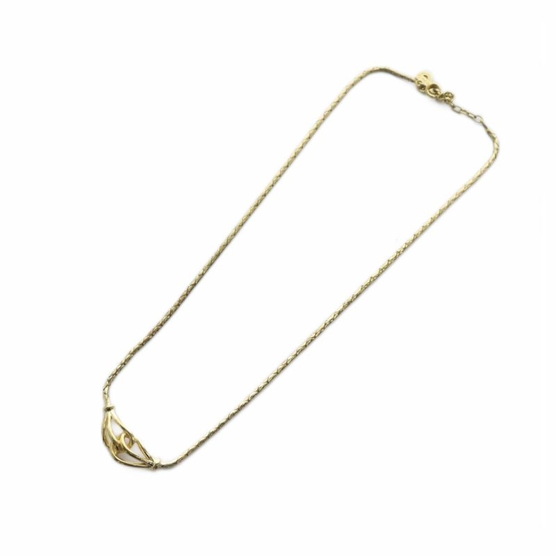 Christian Dior Necklace Accessories Pendant Logo Gold Color - Gy11 Mq - OH