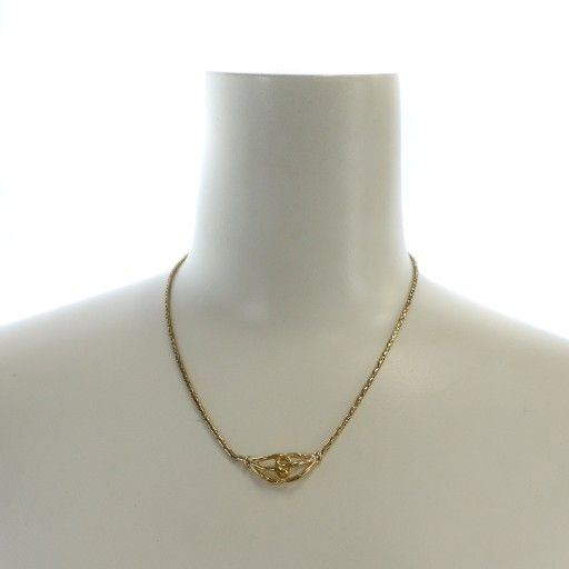 Christian Dior Necklace Accessories Pendant Logo Gold Color - Gy11 Mq - OH