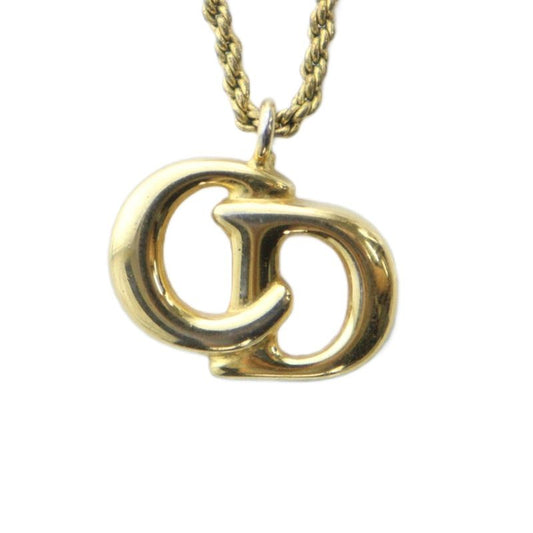 Christian Dior Necklace Accessories Pendant Logo Gold Color - Gy18 Mq - OH