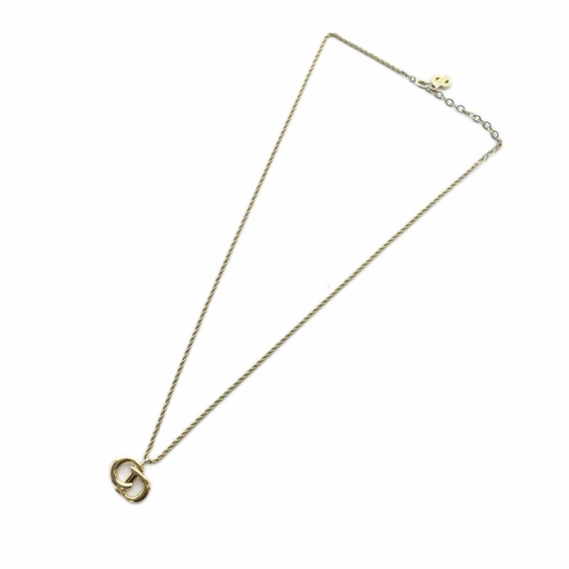 Christian Dior Necklace Accessories Pendant Logo Gold Color - Gy18 Mq - OH