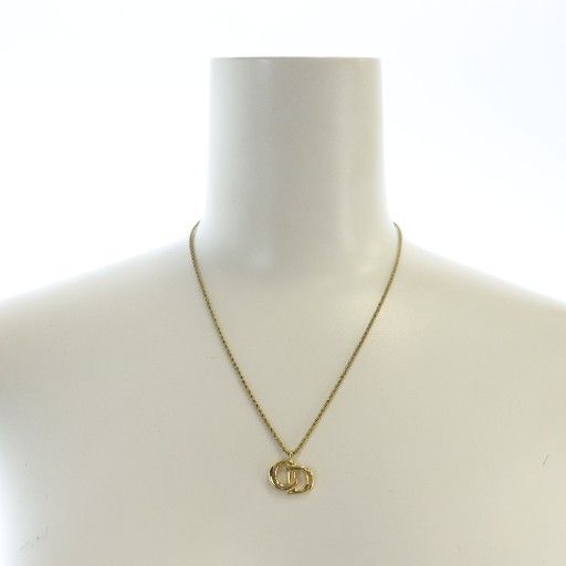 Christian Dior Necklace Accessories Pendant Logo Gold Color - Gy18 Mq - OH