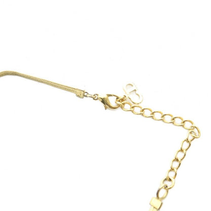 Christian Dior Necklace Accessories Pendant Logo Ribbon Gold Color - Gy18 Mq