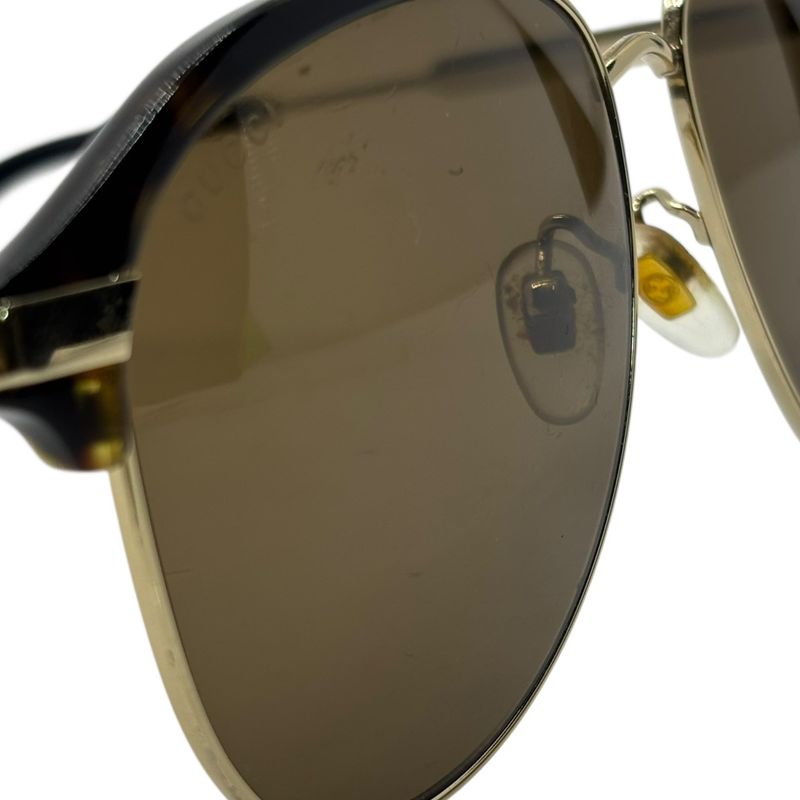 Gucci Teardrop Sunglass Es Teardrop Sunglass Es in Dark Brown 288sa 002