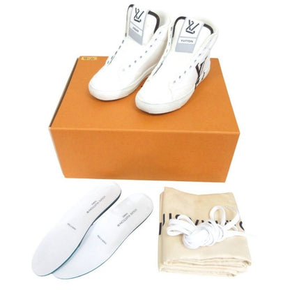 Louis Vuitton Charlie Line Leather X Monogram Sneakers High Cut LV Logo 34