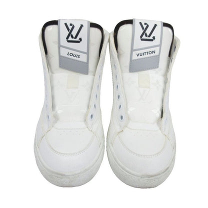 Louis Vuitton Charlie Line Leather X Monogram Sneakers High Cut LV Logo 34